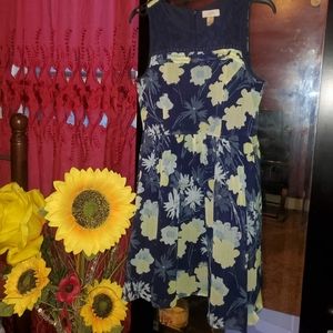 LOFT Floral Print Dress
